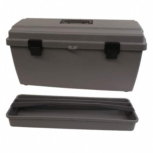 BOX PLASTIC GRAY 23"L X 10.500"W