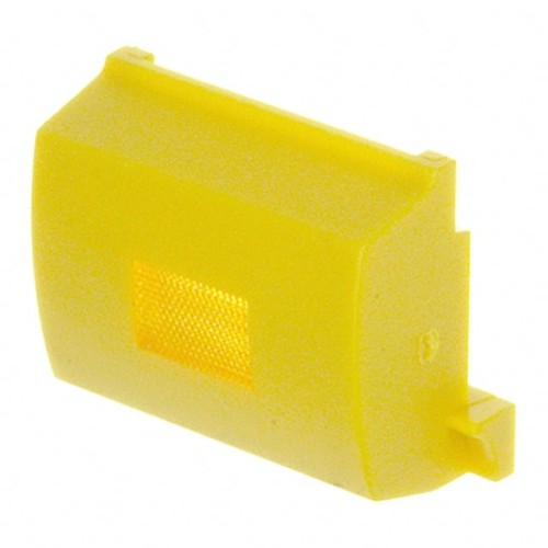 CAP TACTILE RECT YEL/YEL LENS