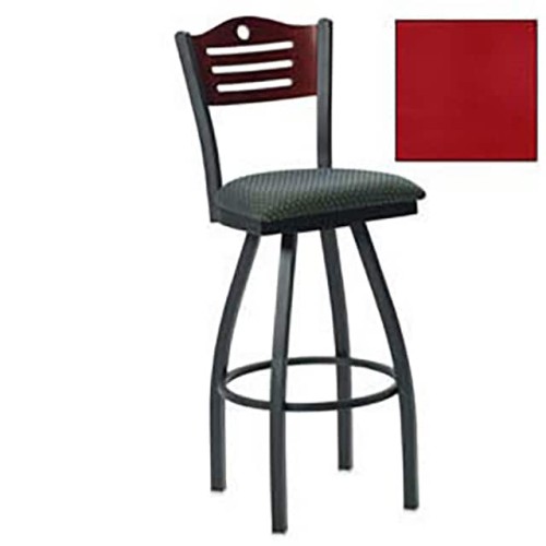 SWIVEL BAR STOOL, CH 3 SLAT-BACK