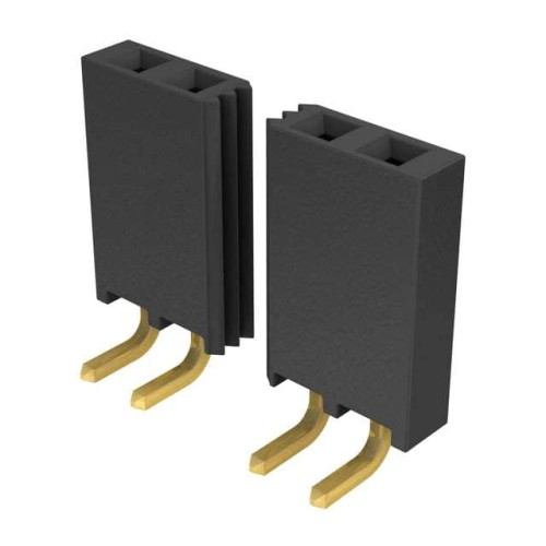 CONN RCPT .100" 28POS R/A SGL AU