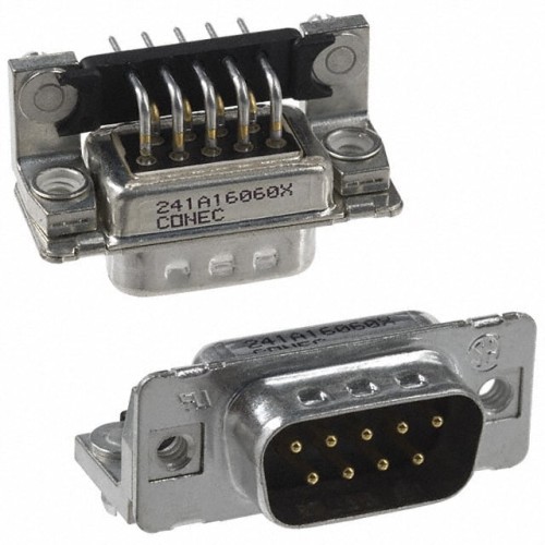 CONN D-SUB PLUG 9POS R/A SLDR