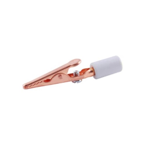 ALLIGATOR CLIP COPPER W/WHITE IN