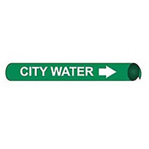 PIPE MARKER, PRECOILED AND STRAP