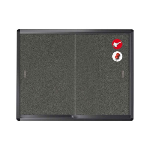 FABRIC ENCLOSED BULLETIN CABINET