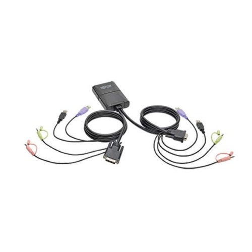 2-PORT USB/DVI CABLE KVM SWITCH