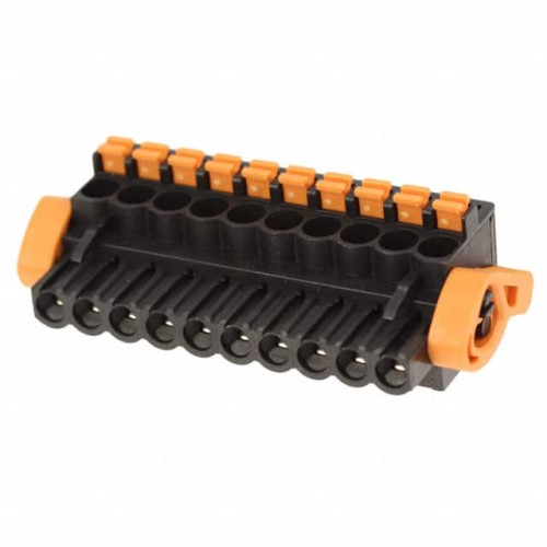 TERM BLOCK PLUG 10POS 90DEG 5MM