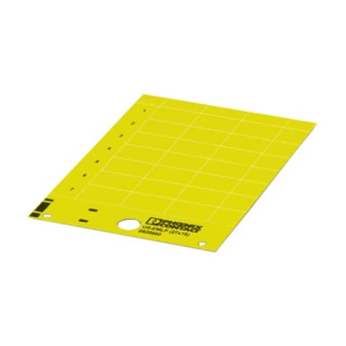 LABEL CARD YELLOW