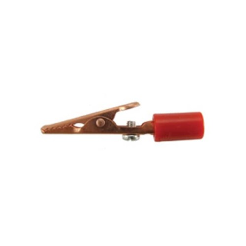 ALLIGATOR CLIP COPPER W/RED INSU