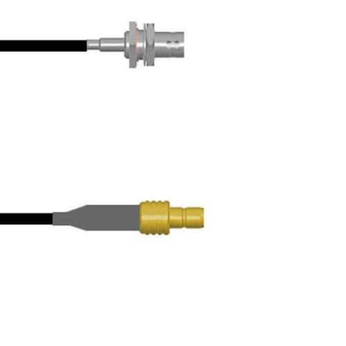 CBL ASSY BNC-SMB JACK RG174 9"