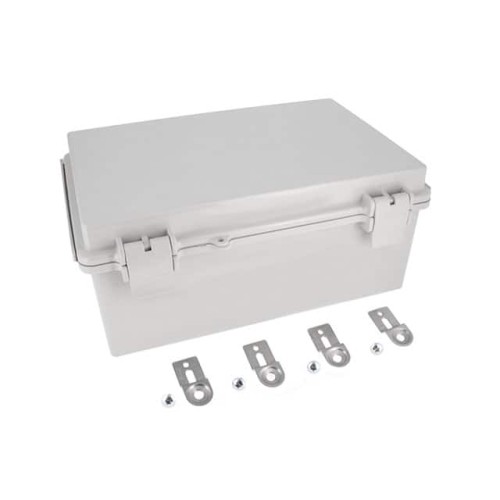 BOX ABS GRAY 11.810"L X 7.870"W