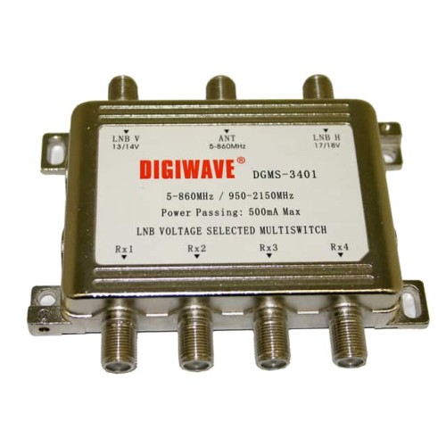 DIGIWAVE 3 IN 4 OUT MULTISWITCH