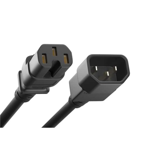 CORD C14 - C15 14AWG BLACK 8.5FT