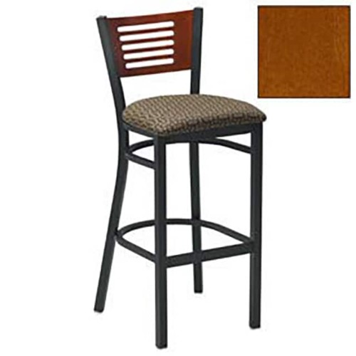 BAR STOOL, CHERRY 5 SLAT-BACK, 1