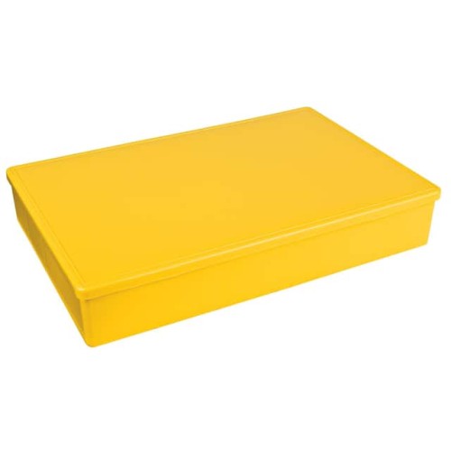 BOX PLAS YLW 12.750"L X 8.500"W