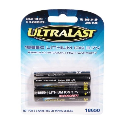 BATT LITH-ION 3.7V 3.4AH 18650