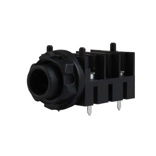 4 PIN 1/4" JACK PCB HALF-THREADE