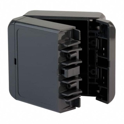 BOX PLAS GRAY 3.504"L X 3.150"W
