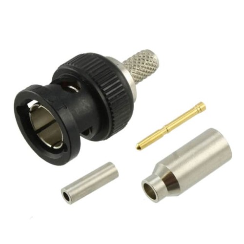 CONN HDBNC PLUG STR 75 OHM CRIMP