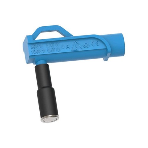 10MM MAG CONN RA BANANA JACK BLU