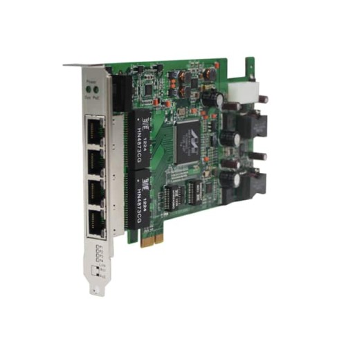UPCIE BUS 4X 10/100/1000TX (RJ-4