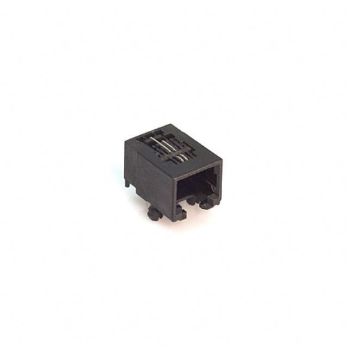 CONN MOD JACK 6P2C R/A SHIELDED