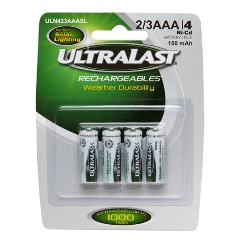 BATT NICD 1.2V 150MAH 2/3AAA 4PK