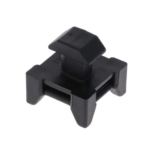 CABLE TIE HLDR DUAL PUSH MNT BLK