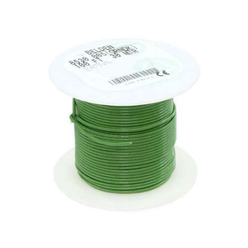 HOOK-UP STRND 20AWG GREEN 100'
