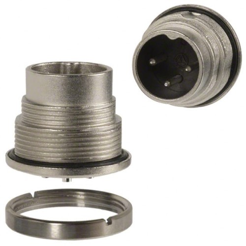 CONN RCPT MALE 3POS SILVER SLDR