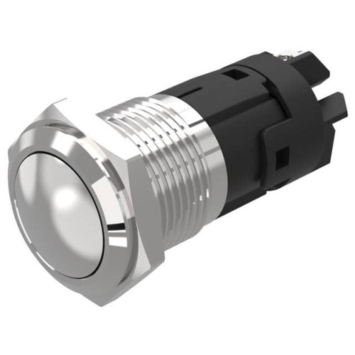 16 MM, PUSHBUTTON, ALUMINIUM, FL