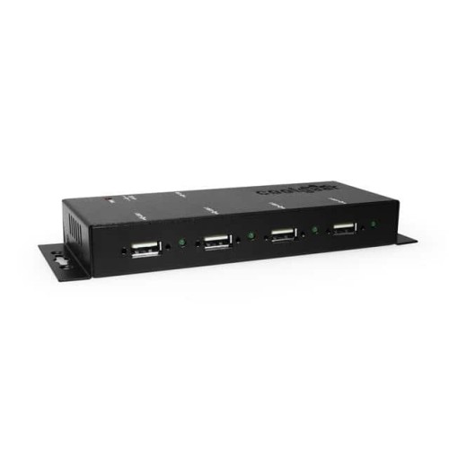 METAL 4-PORT USB 2.0 POWERED HUB