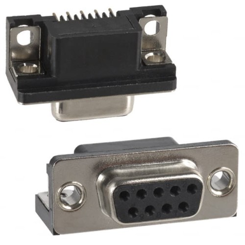 CONN D-SUB RCPT 9POS R/A SLDR