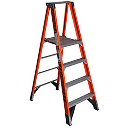 4' FIBERGLASS PLATFORM STEP LADD