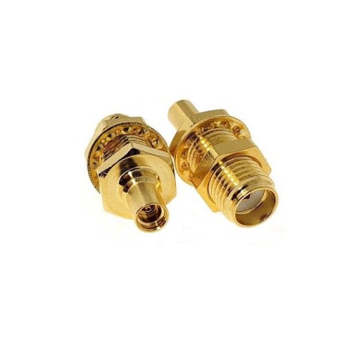 SMA Female Bulkhead Jack to MMCX