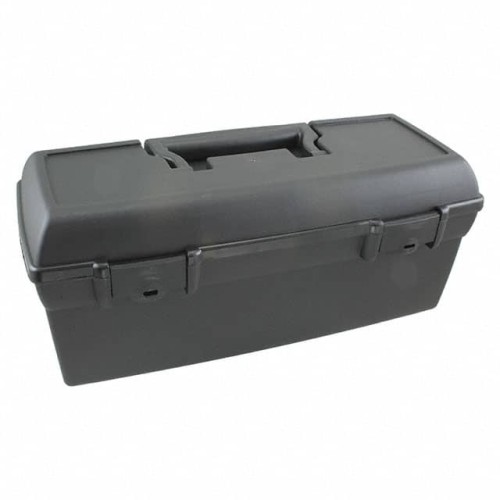 BOX PLASTIC BLACK 13"L X 6"W
