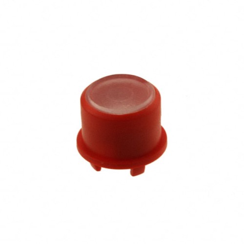 CAP TACTILE ROUND RED/TRANS LENS