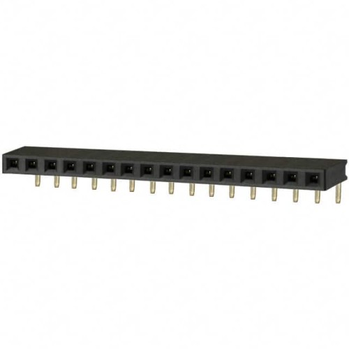 CONN HDR 16POS 0.1 GOLD PCB R/A