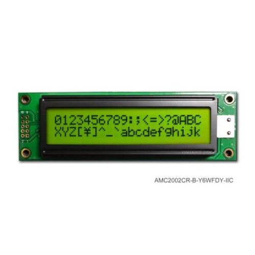 LCD COB CHAR 20X2 Y/G TRANSF I2C