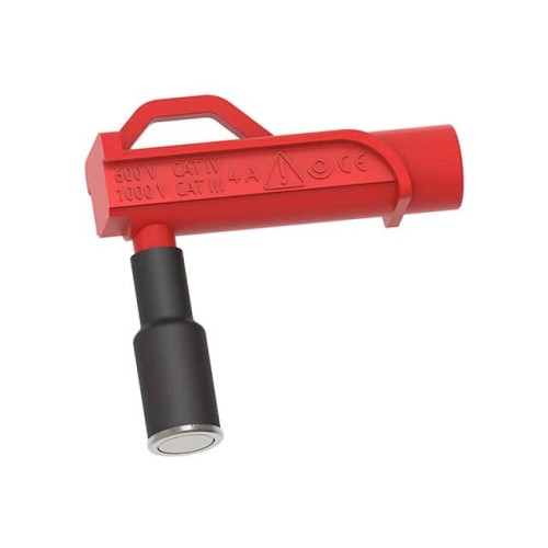 11MM MAG CONN RA BANANA JACK RED