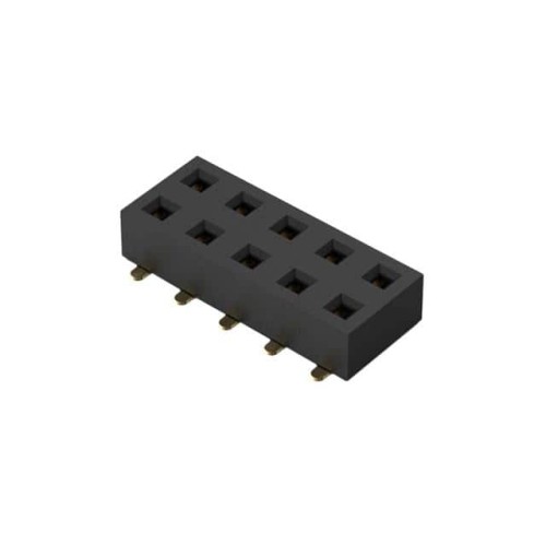 10POS, 2MM PITCH SOCKET, DIL, SM