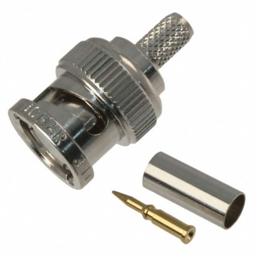 CONN BNC PLUG STR 50 OHM CRIMP
