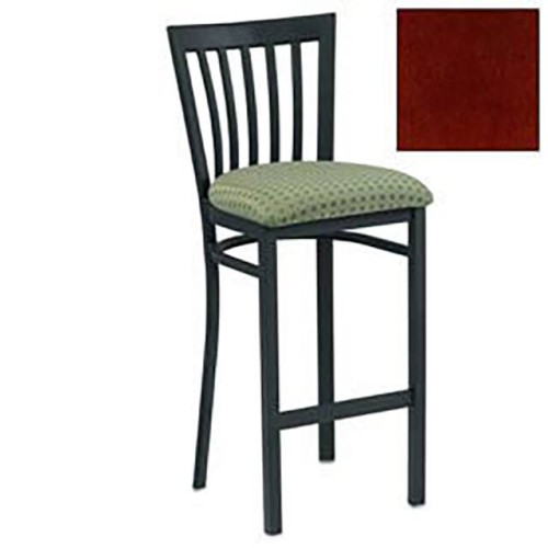 BAR STOOL W/VERTICAL SLAT-BACK,