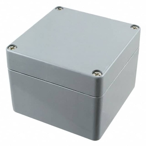 BOX FIBERGLASS GRAY 4.8" X 4.72"