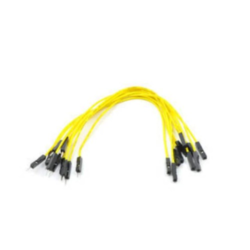 JMPR WIRE 10-PACK M-F 6" YELLOW