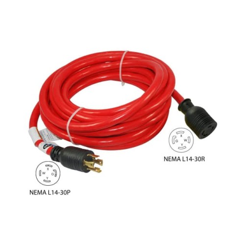 CORD NEMA L14-30P-L14-30R 25'