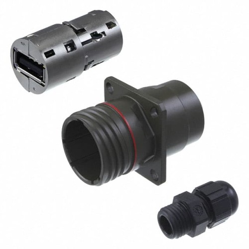 CONN RCP USB2.0 TYPEA 4P PNL MNT