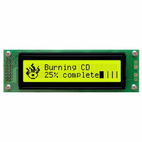 LCD MOD 40DIG 20X2 TRANS YLW/GRN
