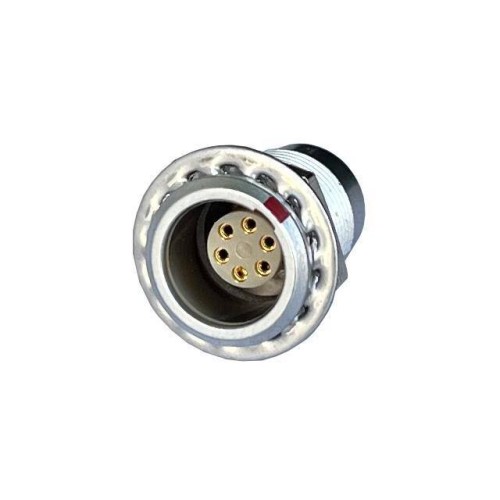 CONN RCPT FMALE 6P GOLD SLDR CUP