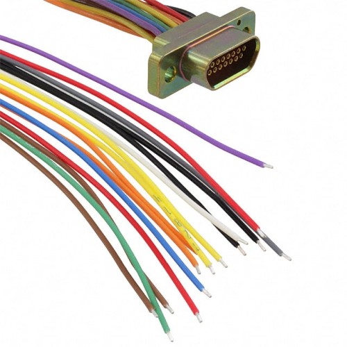 CABLE DSUB RCPT 15POS LEADS 18"