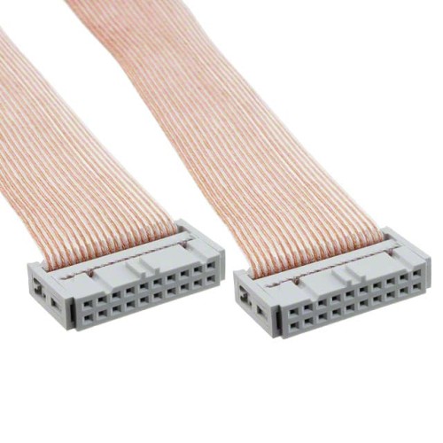 FLT RIB CBL .050" 28AWG 20C 3'